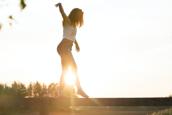 woman balancing